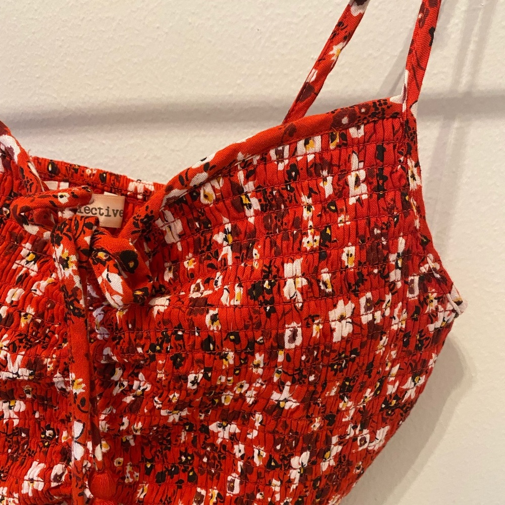 Red crop top